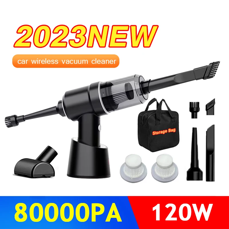 

80000PA Wireless Vacuum Cleaner Handheld Car Vacuum Cleaner For Car Cleaning Portable Automobile Vacuum Cleaner Home Appliance