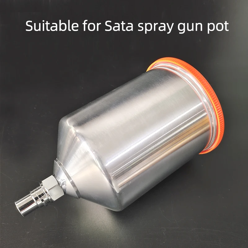 Applicable to SATA Spray Gun Aluminum Alloy Pot 600ml Sealed Tank General Upper Cup Car Paint  Pot