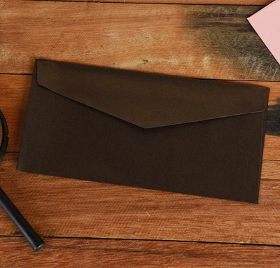 50 adet-22x11 cm Retro 120 gram inci kağıt zarf iş davetiyesi zarfları düğün davetiyesi için