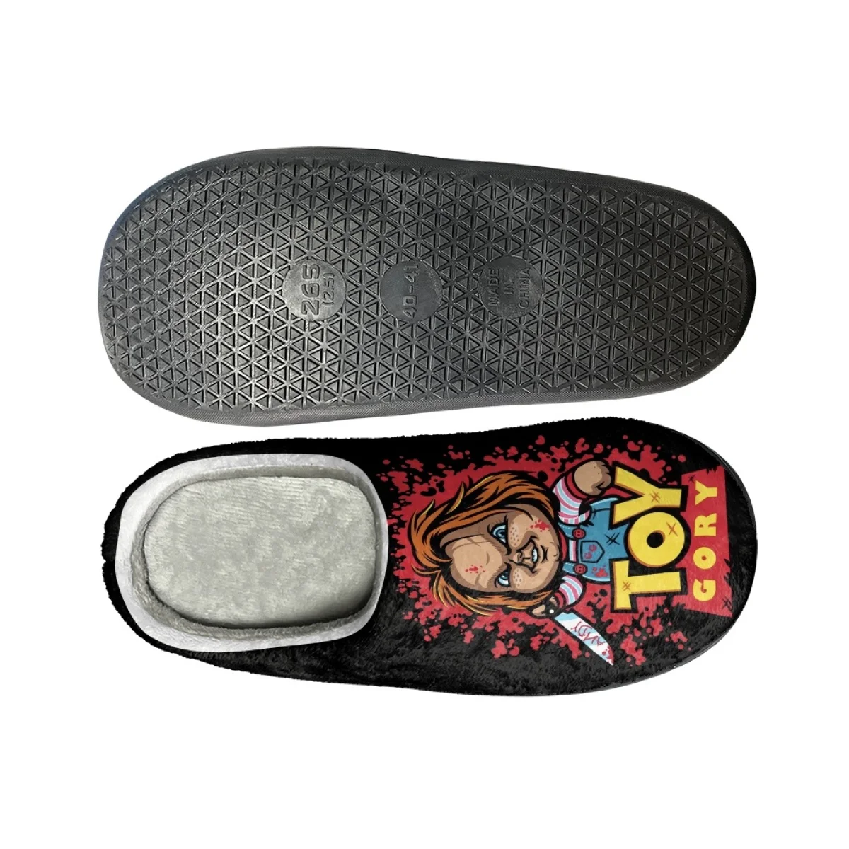 Horror Movie Winter Home Cotton Slippers Gifts Men and Women Warm Cozy Footwear Drop Ship Non-slip Casual Flats Sllides Slippers