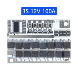 High - Capacity Lithium Battery Protection Circuit Board with Balance Charging (3S 12V 100A)
