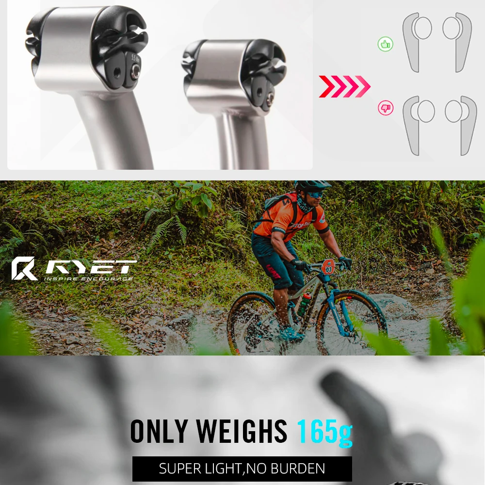 RYET Vollcarbon-Fahrradsattel 3D-Gedruckt oder VCM-Schaum 135mm 145mm 155mm Breit Ultraleicht für Rennrad MTB Gravel-Radfahren – Detail 14