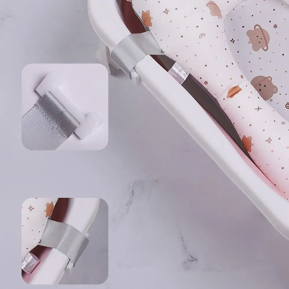 Safety Cartoon Anti-Slip Security Rabbit Shower Support Mat Newborn Bath Seat Baby Bath Cushion Infant Bathtub Pad