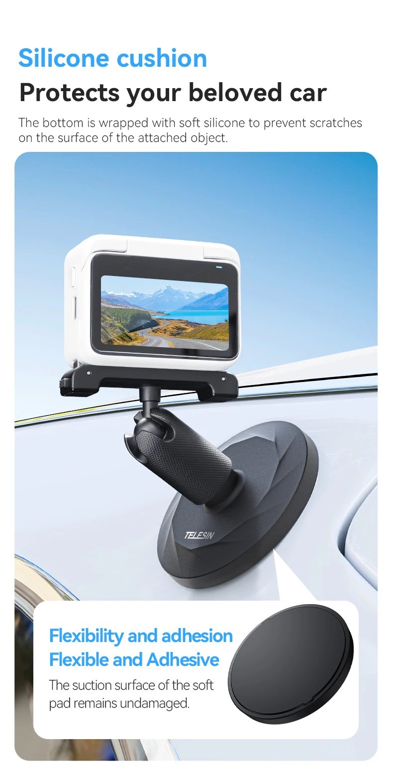 Magnetic Suction Bracket Base Action Camera Holder For  G03 For  Go3 Accessories