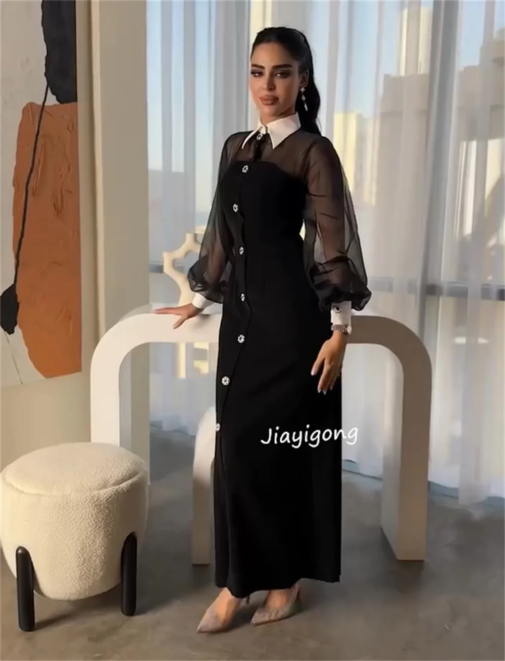 فستان ميدي احترافي بتصميم ألف خط مخصص