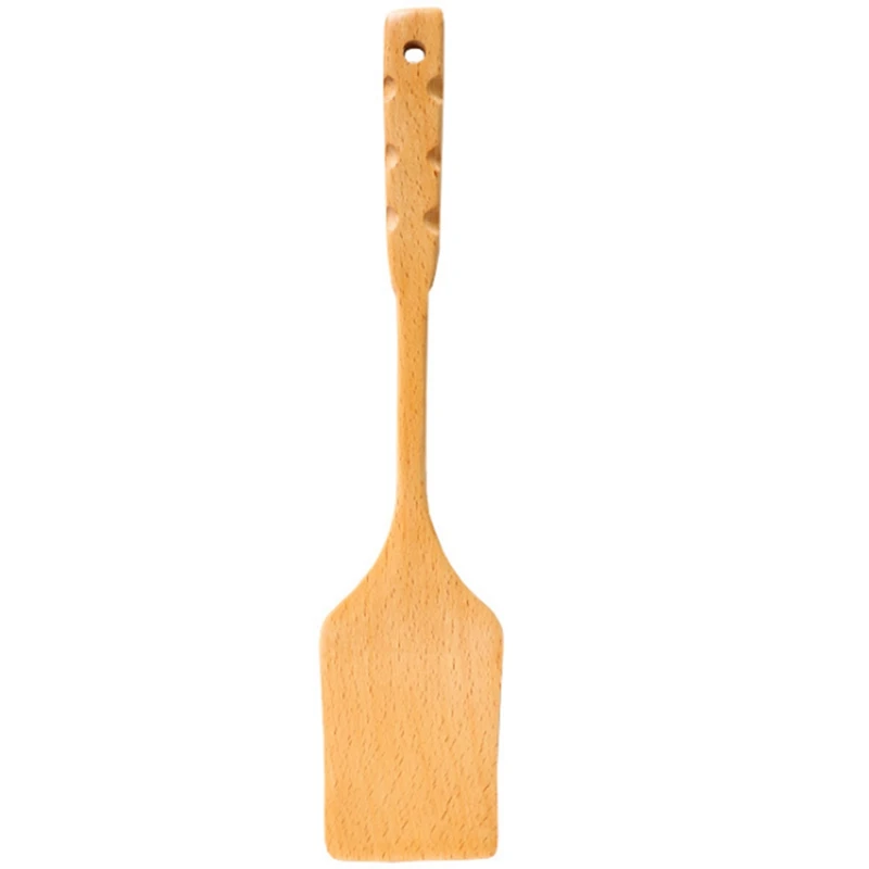 

Simple Wooden Spatula Kitchen Utensils Wooden Handle Kitchenware Creative Handle Beech Spatula Cooking Shovel