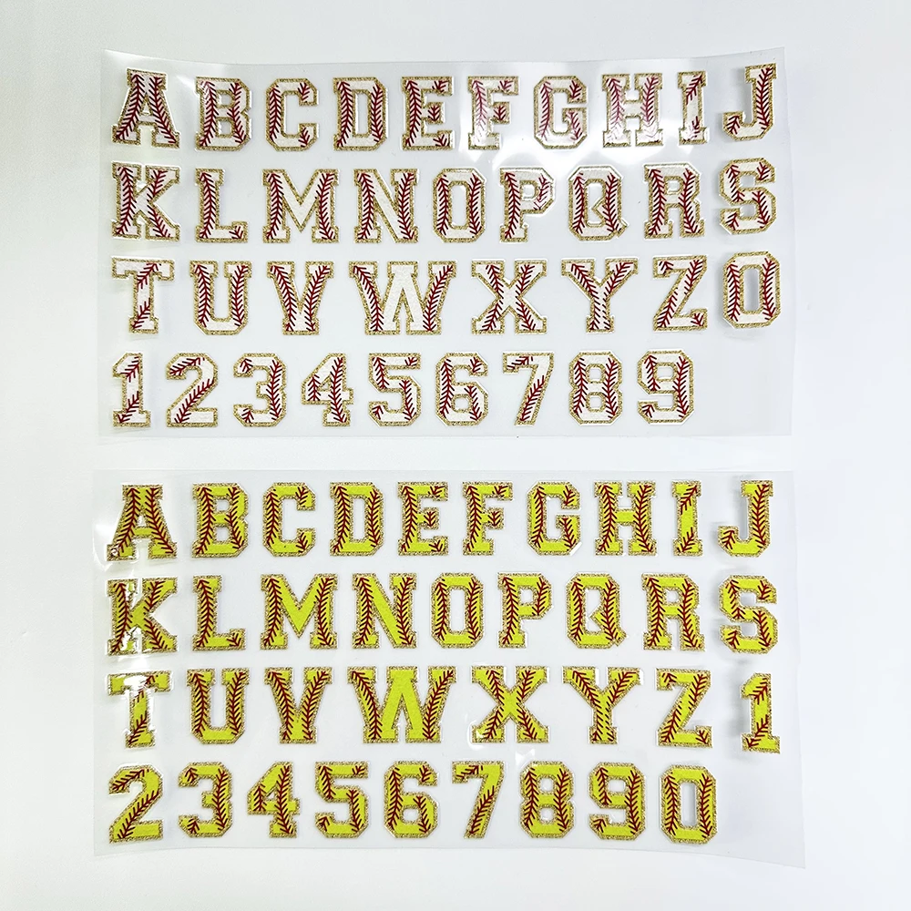 Baseball Softball Alfabeto UV DTF Transferência Adesivos, Decalques  Adesivos para DIY Libby Óculos Copo De Café Caneca Artesanato - AliExpress, image size:1000x1000