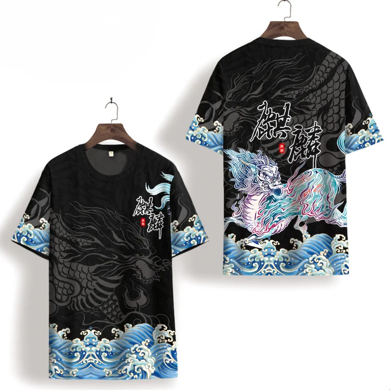 

Футболка с коротким рукавом и принтом в виде единорога