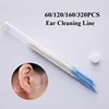 60/320PCS Ear Cleaning Line Portable Disposable Ear Hole Cleaner Dental Floss Ear Hole Care Tool Kit Piercing Cleaning Line 1