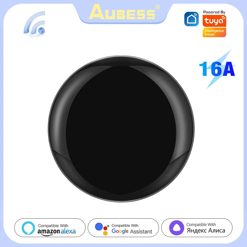 Aubess Tuya Smart Life WiFi IR Universal Infrared Remote Controller For Air Conditioner TV, Smart Home For Alexa Google Home