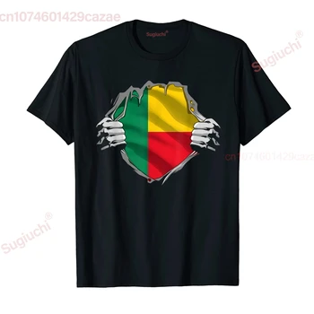 100% Cotton Super Beninese Heritage Proud Benin Roots Flag T-Shirt MEN WOMEN UNISEX T Shirts Size S-6XL