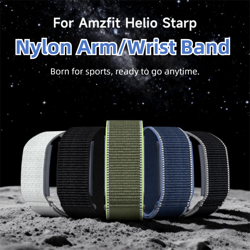 Nylon Sport Bicep Band with Adjustable Loop Design - Breathable Fitness Tracker Strap Replacement