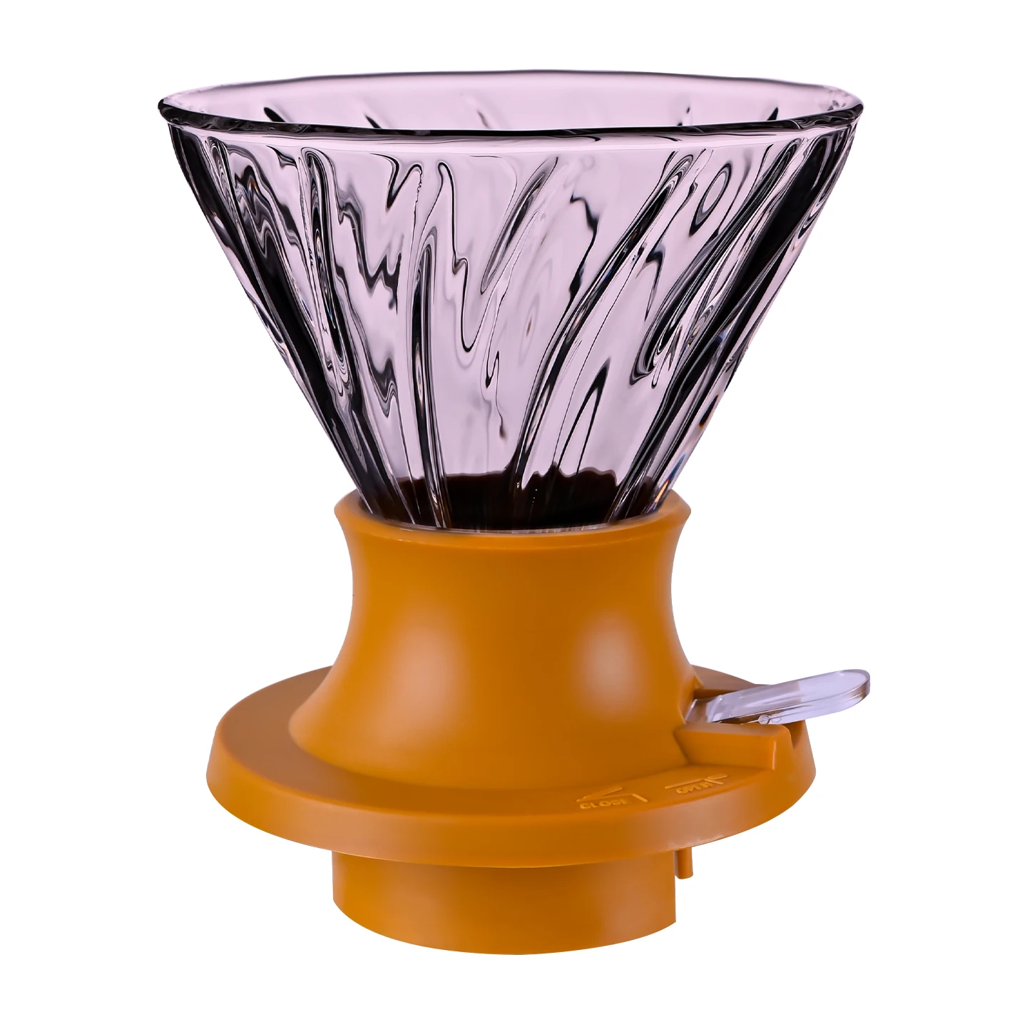 مقطر قهوة زجاجي احترافي بتقنية التقطير والغمر، كوب...