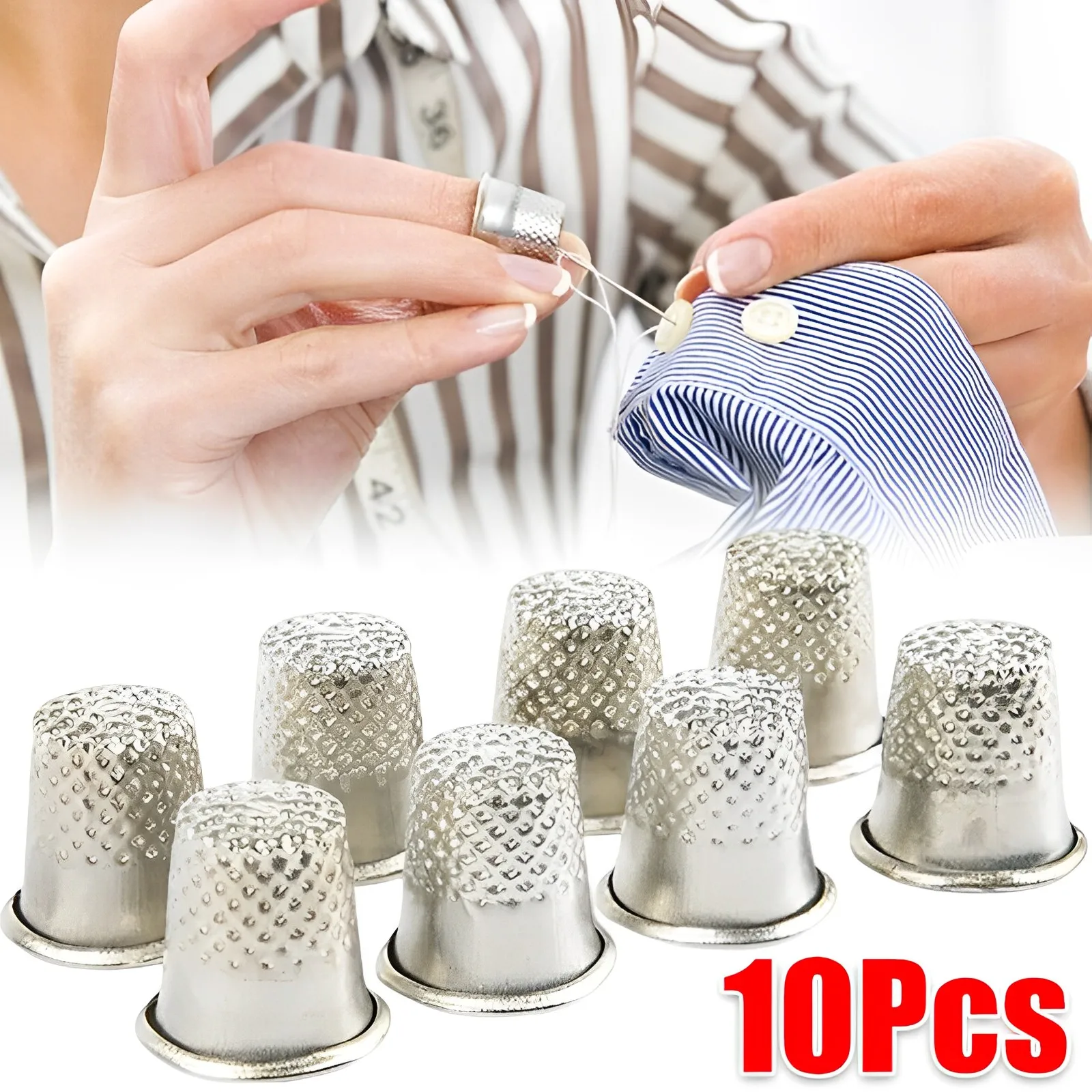 Sewing Thimble Dazzles Colorful Metal Thimble For Sewing Finger Protector  Sewing Thimble For Sewing Embroidery Needlework - AliExpress