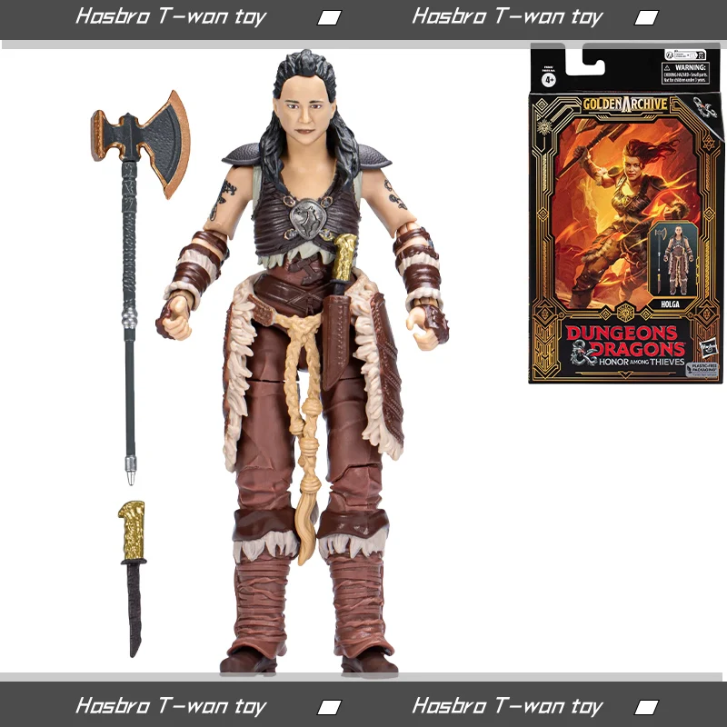 

Hasbro Dungeons & Dragons Golden Archive Holga 6-Inch(15Cm) Action Figure Collectible Model Toys Brand New Stock