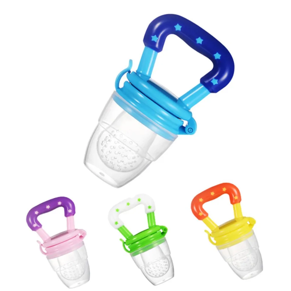 Baby Bite bag silicone pacifier silicone feeding spoon silicone fruit feeder silicone baby feeding bottle