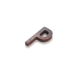 Nordic Style Black Walnut Decorative Wooden Alphabet Letters (P)