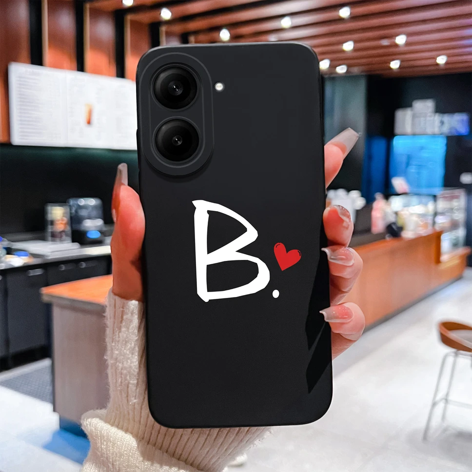 Love Letter Simple Style Shockproof Silicone Bumper Case with Camera Protection