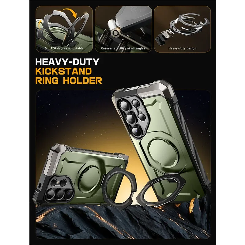 SUPCASE UB Grip Anti-Scratch Heavy Duty Rugged Magnetic Phone Case with Kickstand
