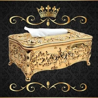 Luxury Continental Acrylic Tissue Box Kitchen Tissue Storage Box Handkerchief Toilet Tissue Holder Home Storage Supplies 1
