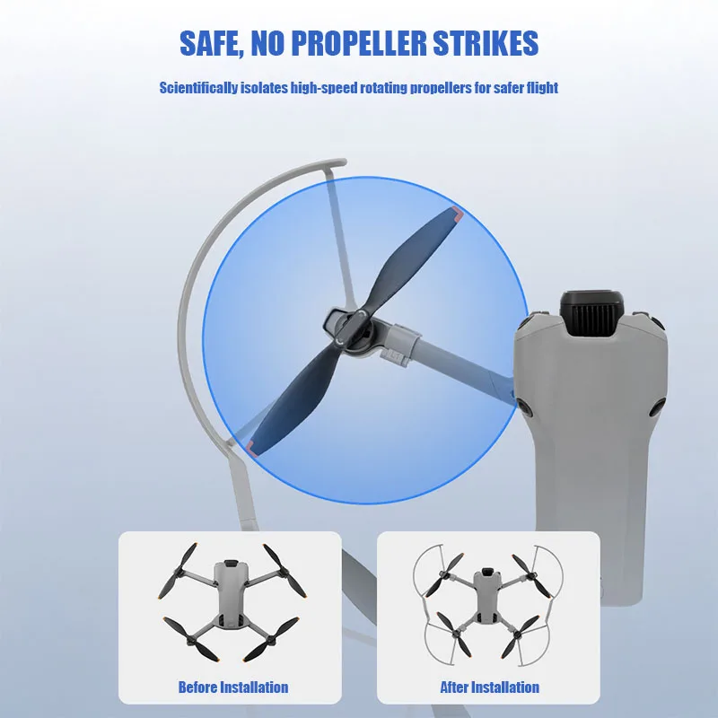 Protection Hélices DJI Mini 5 Pro – Gris Clair, Léger & Résistant