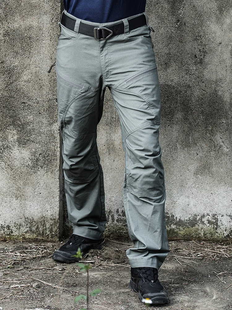 Waterproof Commuter Tactical Pants Men Camouflage Trousers Slim Work Cargo Pants Overalls Outdoor Combat Training Sport Trousers