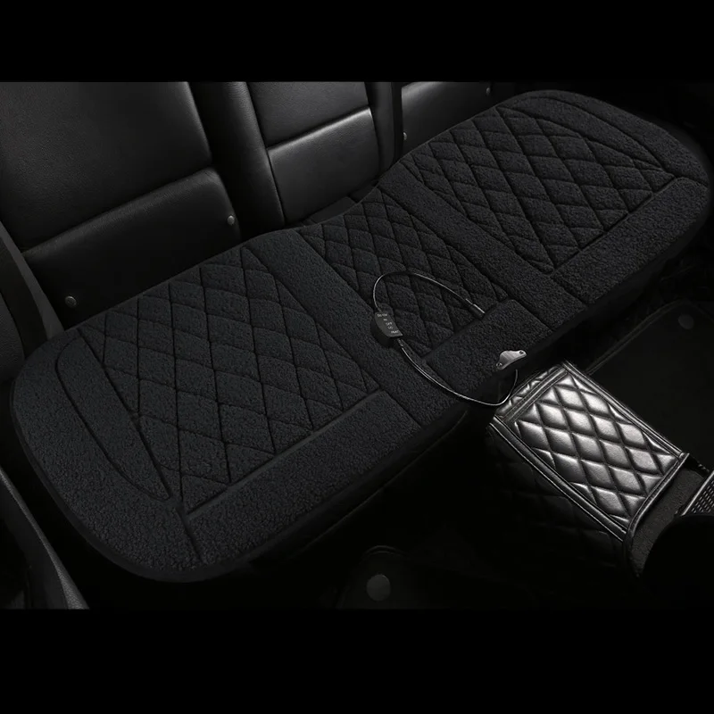 Plush Heated Car Seat Cushion with Fast Heating Technology