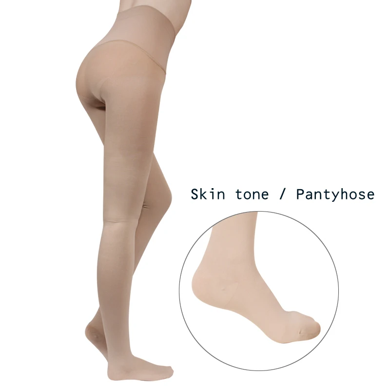 Leg beauty hohe Taille Krampfadern geschlossene Zehen Kompression Strumpfhosen Strümpfe 20-30mmhg nahtlose Drucks ocken Hosen Klammer – Detail 6