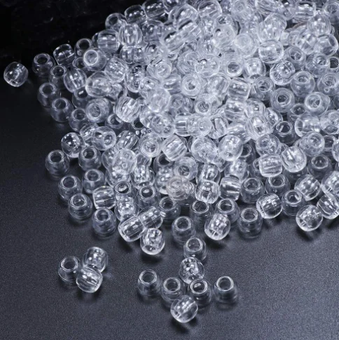 Set da 100 Pezzi di Perline Acriliche da 12mm per Capelli