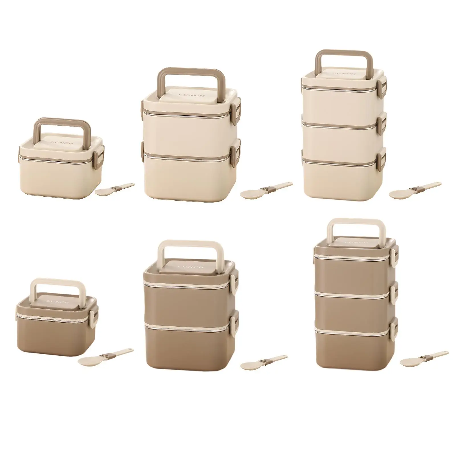 16-Piece Bento Lunchbox Set With Locking Red Lids - Microwave & Dishwasher Safe, BPA-Free Food Containers - View #12
