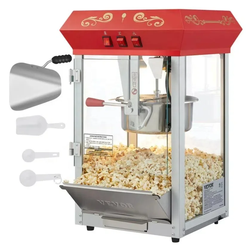 mini popcorn machine ELECTRIC gas operated 16oz 8oz 8 16 20 oz ounce commercial popcorn making machine used pot pop corn makers 2