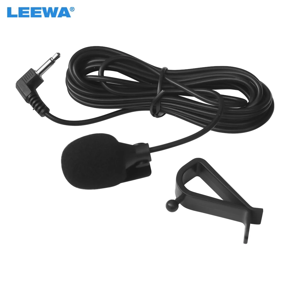 

Auto Audio 3.5mm TRS Single Channel Microphone Clip-On For Car GPS Interior Handsfree Calls With Jack and 3M Cable Adapter