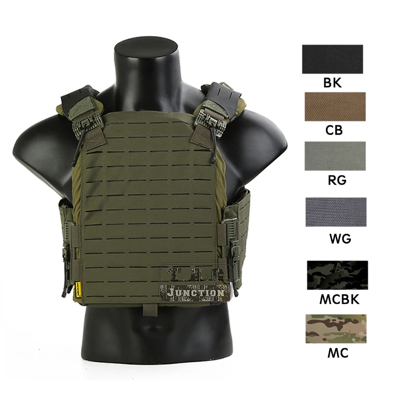 Emerson Tactical M"Laser Cut Molle Plate Carrier Prima Lancia Stile Strand Quick Release Gilet Da Combattimento Leggero