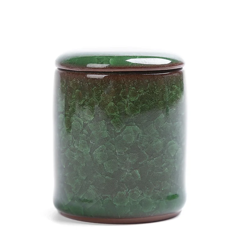 Mini Ice Cracked Glaze Ceramic Pot for Storage ceramic storage jar airtight container