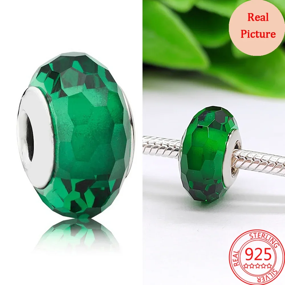 Silver Jewelry 925 Sterling Silver Green Coconut Tree Frog Clover Dangle Charm Beads Charms DIY Bangle Necklace Fine Jewellery Gift
