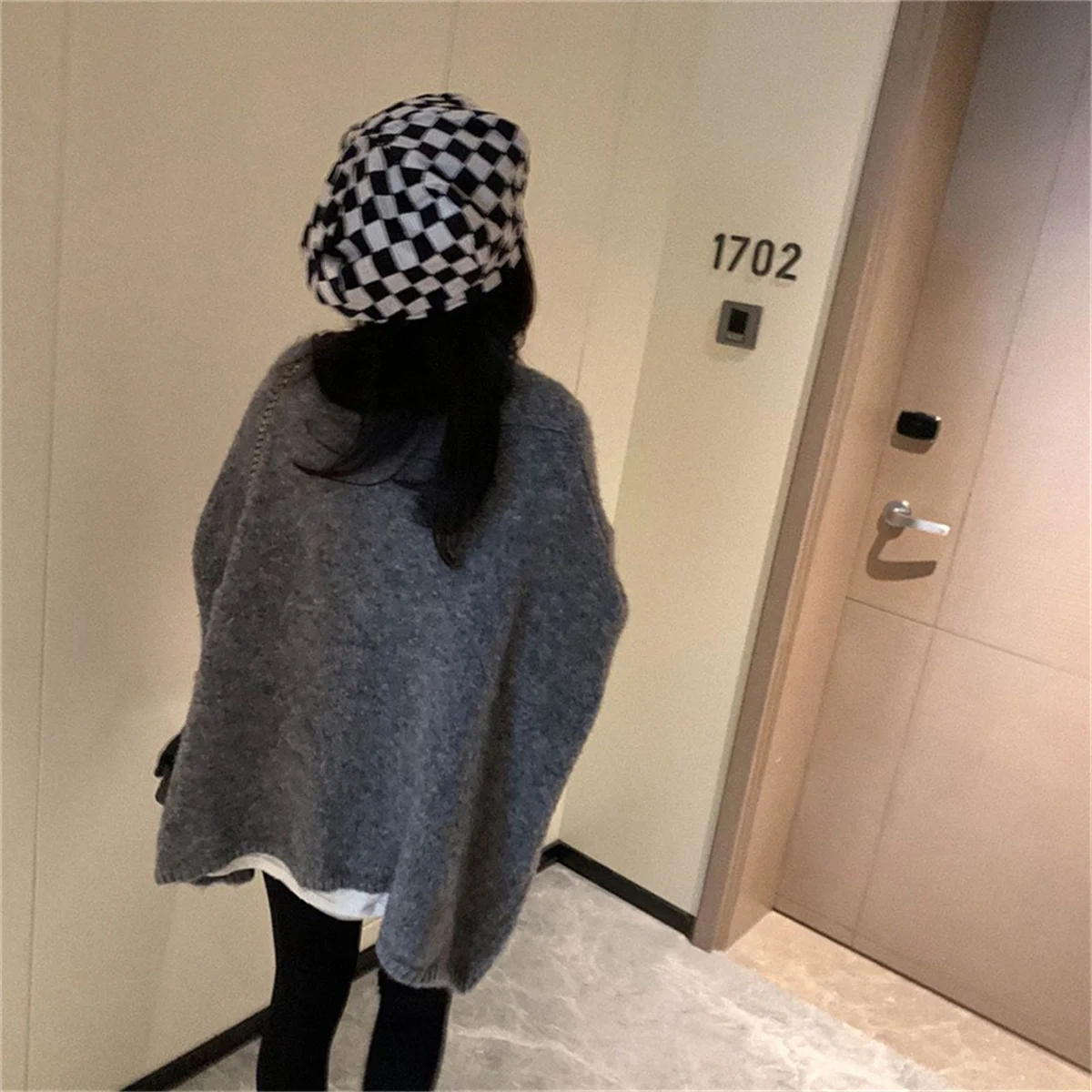 Women Fashion Knitted Cardigan Latern Sleeve Baggy Loose Sweater Coat Fall Winter Spring Coat Solid Chic Tops Casual Cardigans 6