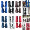 4Pcs Horses Boots Leg Protective Shockproof Support Multifunction Leg Wraps Guard for Jumping Training Equestrian Equipment 4