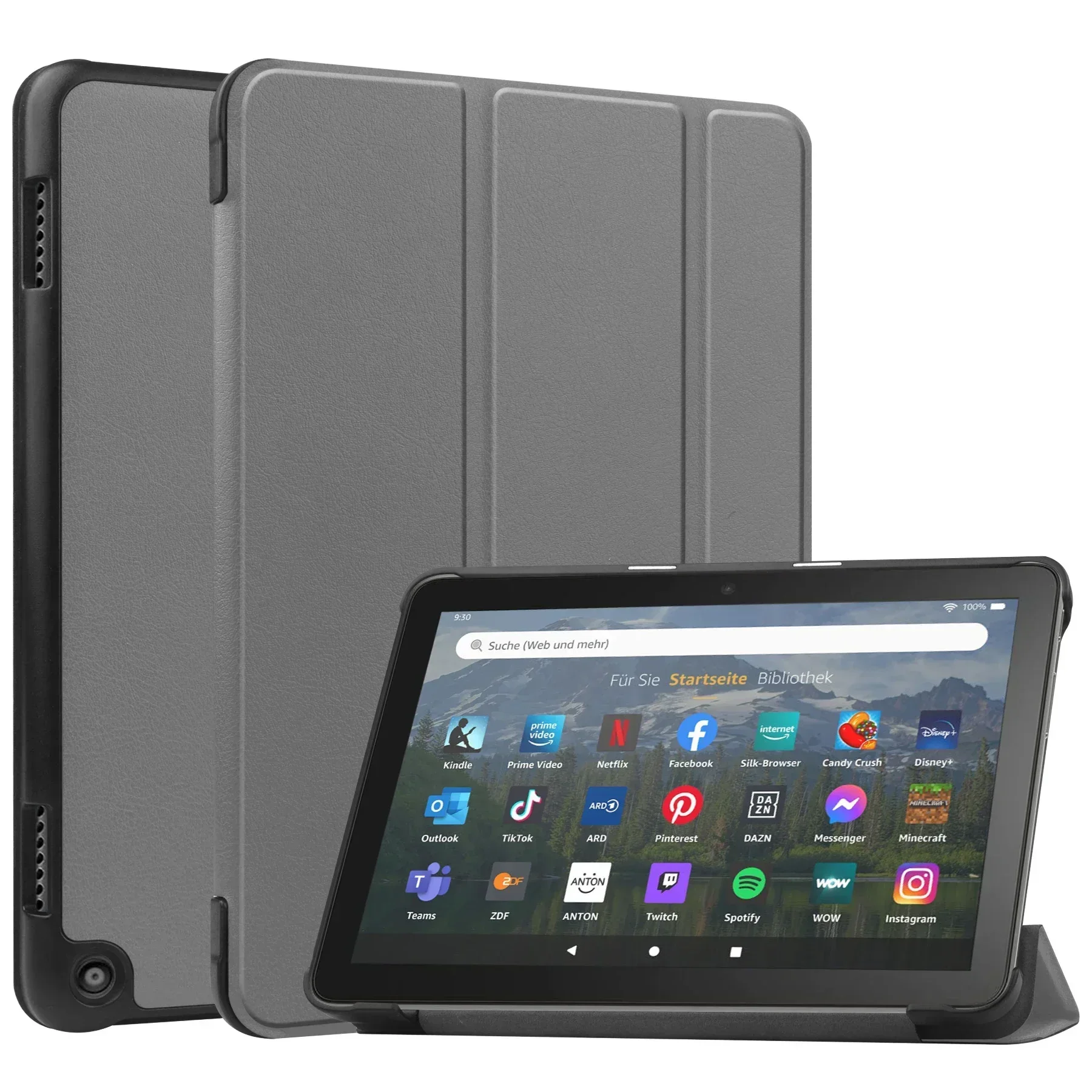 Premium Tablet Cover with Auto Sleep/Wake & Folding Stand
