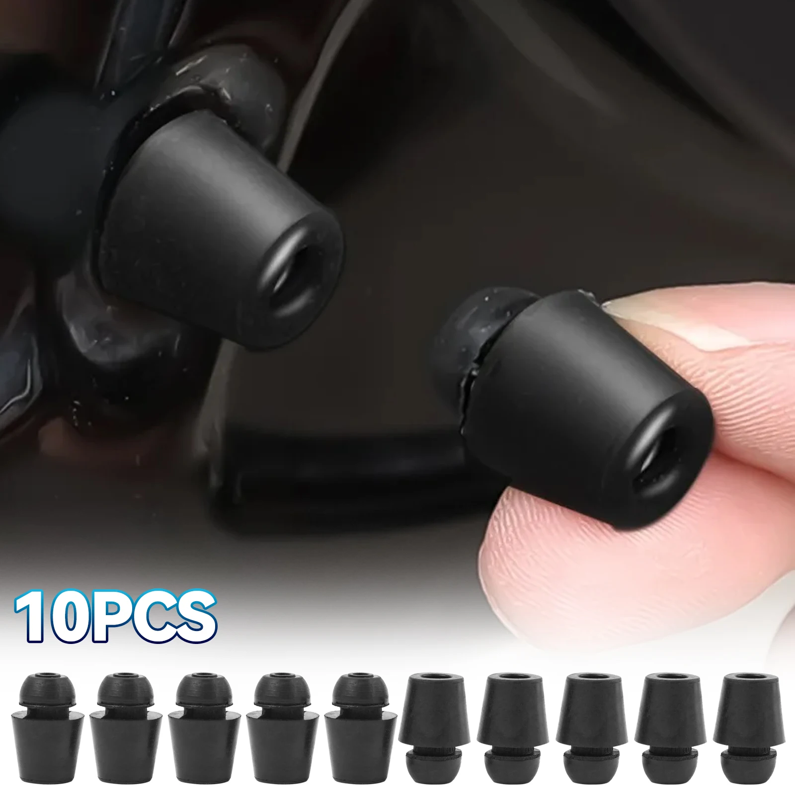 Car Door Dampers Rubber Pad Cover Rubber Anti Shock Cap 10x for Hyundai Elantra Sonata Accent ix35 IX45 Kia Rio 4 5 Ceed door lock damper