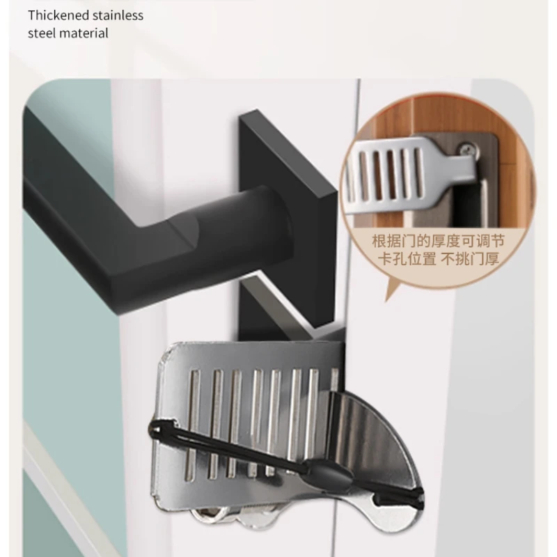 Door Blocker Hotel Portable Door Blocker Female Safety Top Anti Wolf Blocking Anti Lock theft Home Use