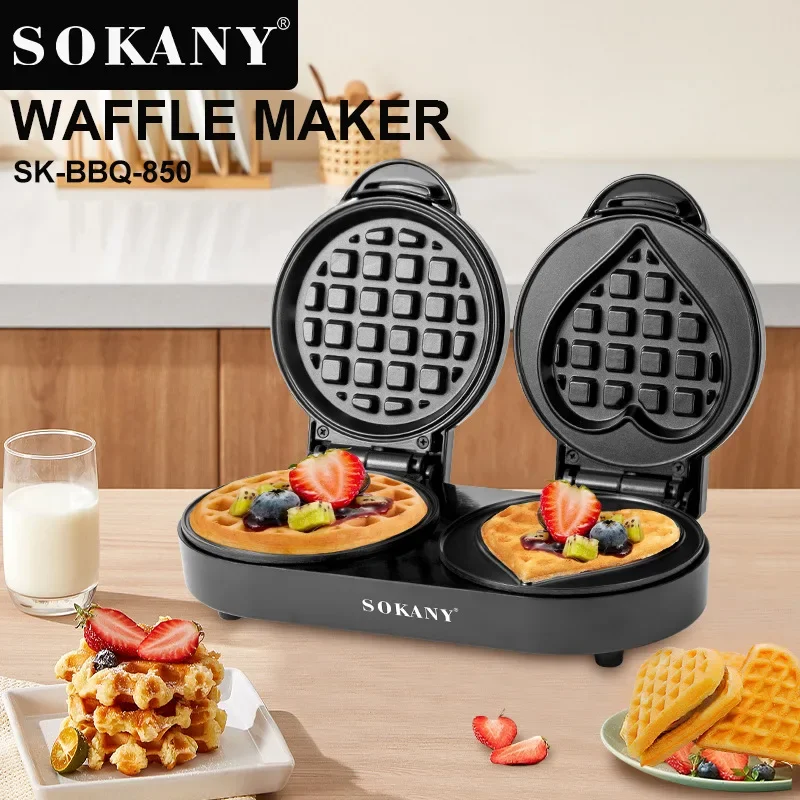 Houselin Mini Electric Waffles Maker Bubble Egg Cake Oven Breakfast Waffle Machine, Premium Non-Stick Plates [nike]nike waffles debut premium