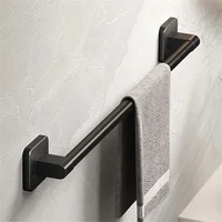 Wall Mounted Towel Rack Bathroom Storage Rack No Drilling Bathroom Horizontal Bar Towel Rack Kitchen Bathroom Accessories 2