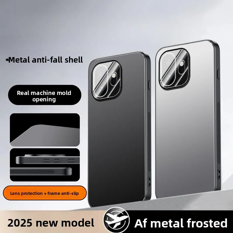Enhanced Metal Frosted Honeycomb Heat Dissipation Anti-Drop Case with Skin-Friendly Design