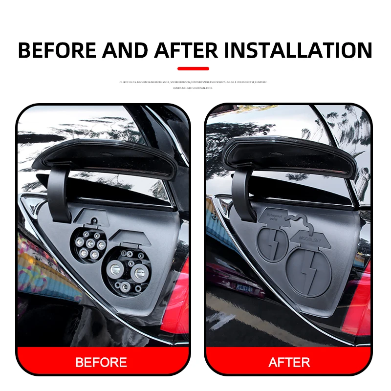 For Tesla Model Y charging port waterproof cover protective cover modely For Tesla Model 3 modified accessories