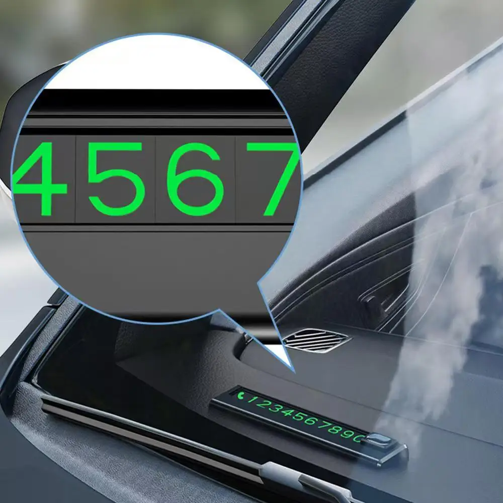 Elegant Temporary Parking Number Plate with Number Sets - Economical and Practical