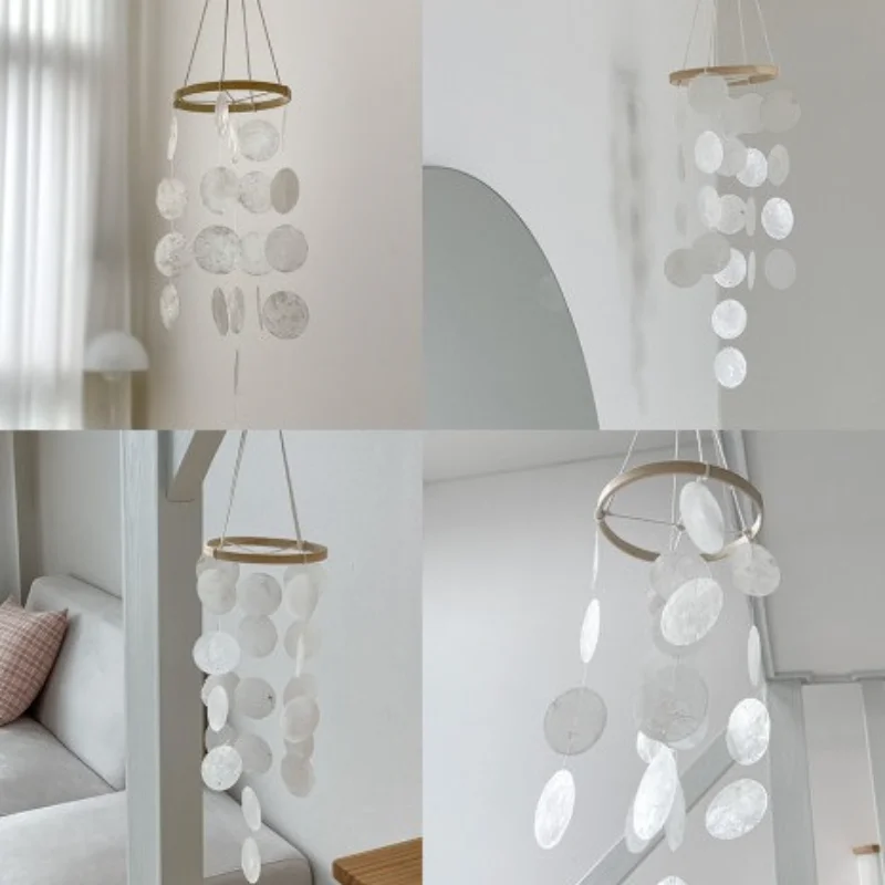 100pcs/set 5cm Natural Shell Ornaments DIY Material for Home Lamps Wind Chime Pendant Accessories Craft Earring Supplies