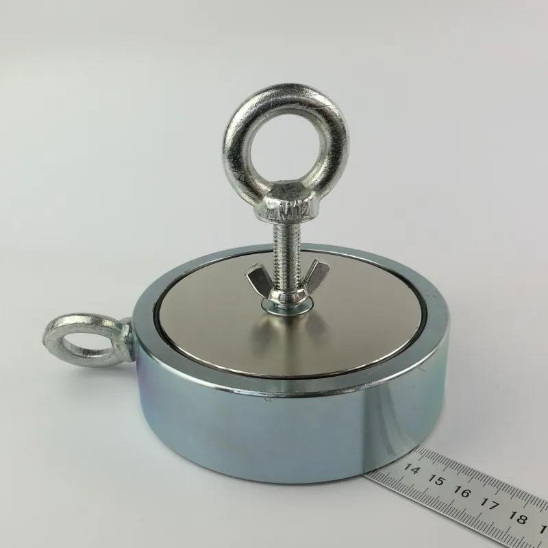 Double Sides 300KG-1000KG Neodymium Fishing Magnet Pot Super Power Jumbo  Retrieving Tools Magnet