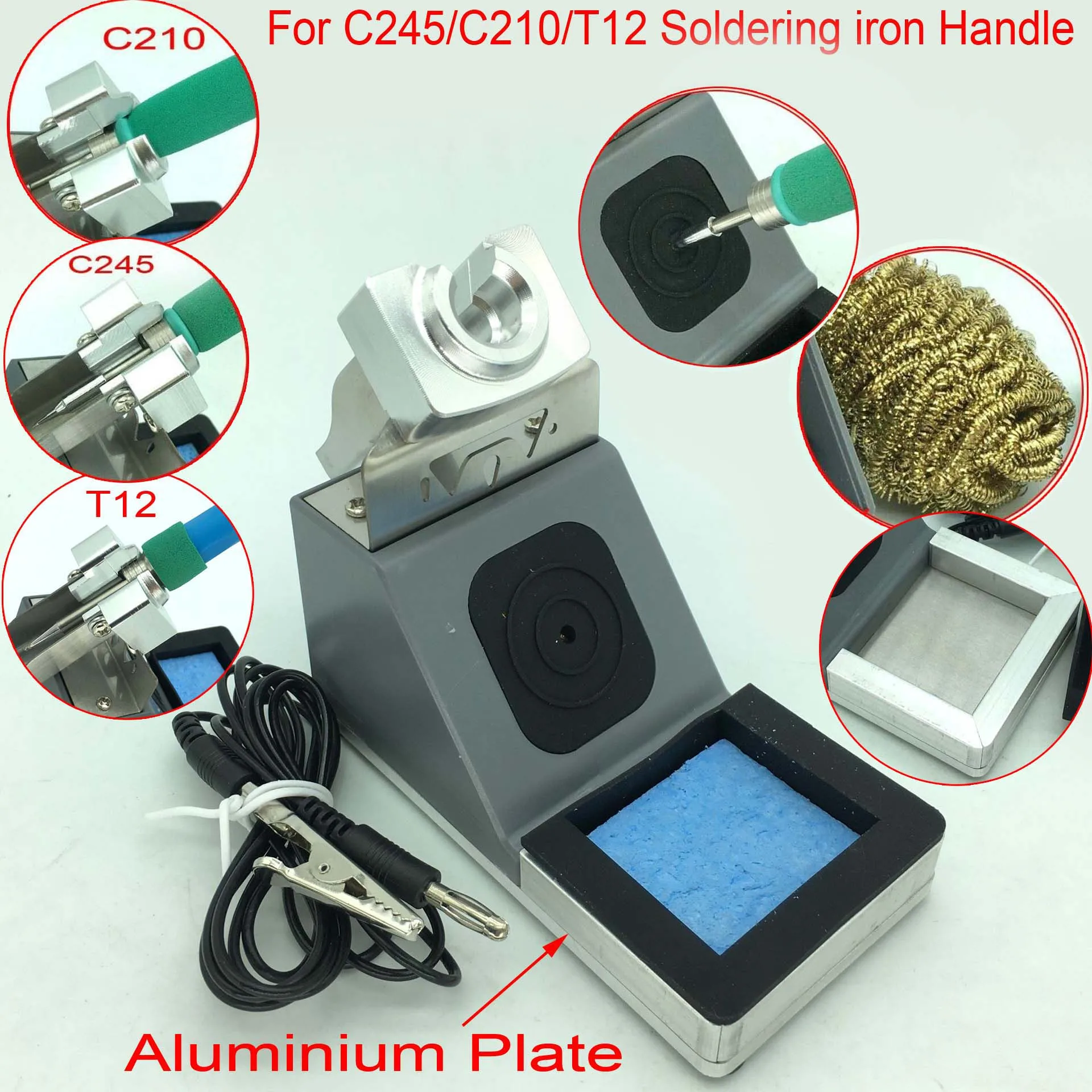 Soldering Iron Handle Bracket Stand T12/C210/C245 FOR JBC Replacement Iron Soldering Station Soldering Handle Tools