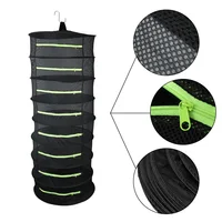 For Flowers Buds Plants 6/8 Layers Hanging Basket Herb Drying Net Dryer Mesh Bag Folding Dry Rack Layers Drying Net for Herbs 2