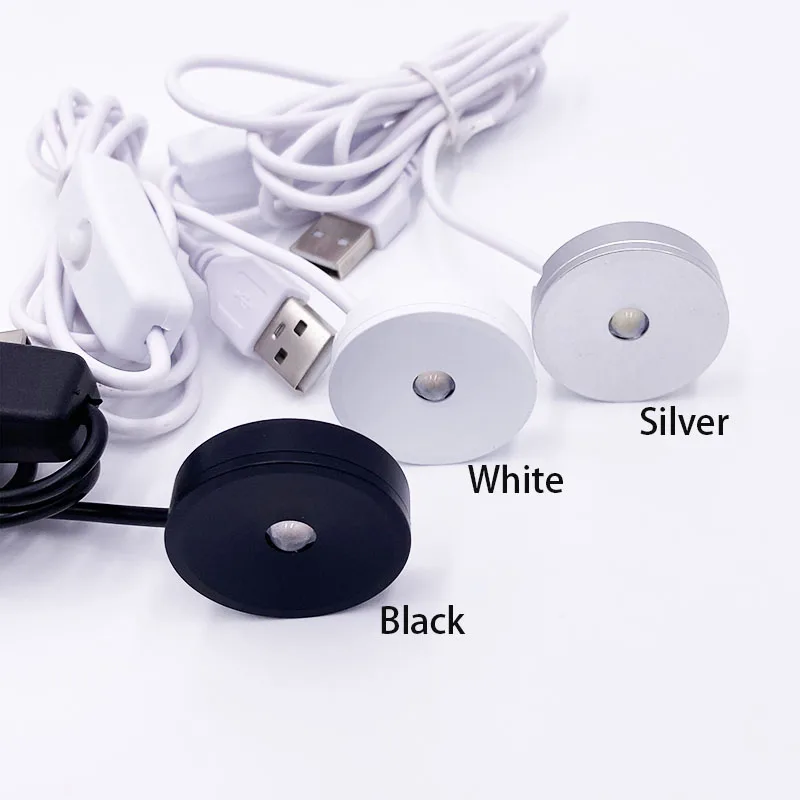 Usb 5V 0.5W  Slim 8mm LED Spotlight Home Mini Focus Under Counter Lighting Wine Kitchen Display Hotel Kitchen LAMP 6